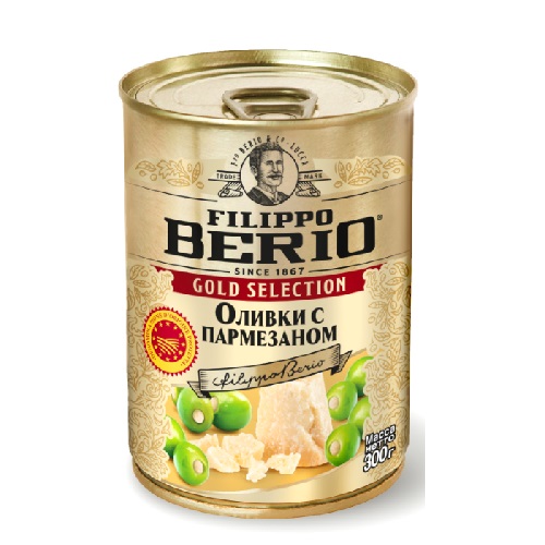 Filippo Berio оливки с пармезаном, 300 гр